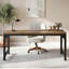 Solid Wood Steel Executive Desk
