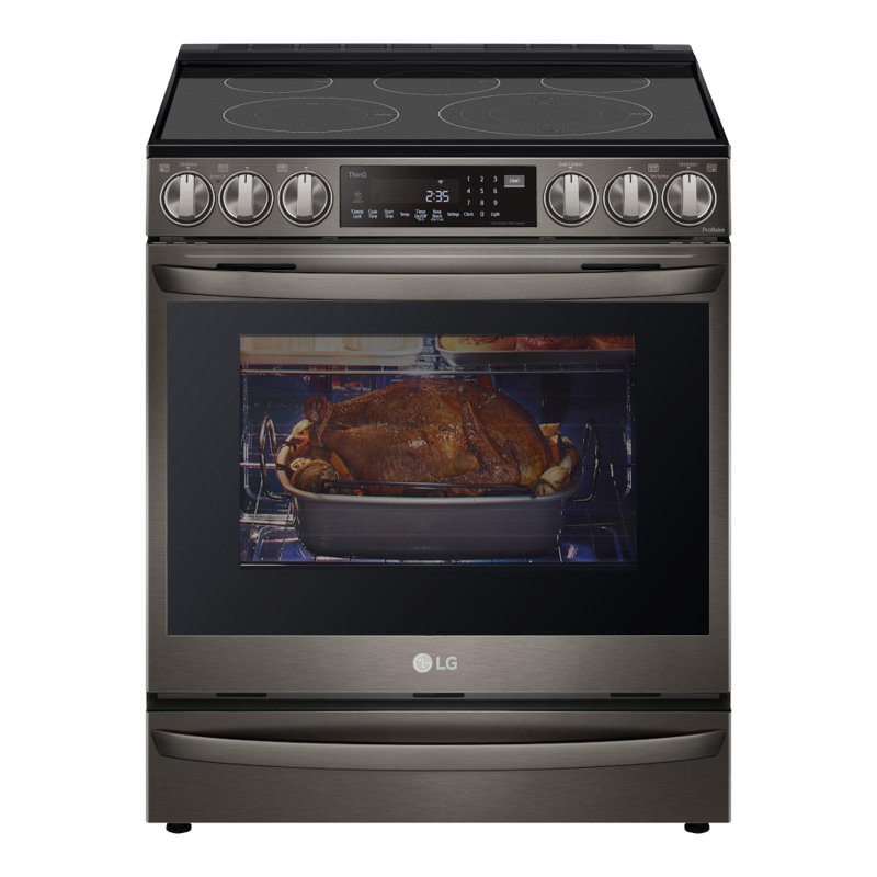 LG 6.3 cu. ft. Smart Slide-in Electric, Black