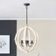 Lustre en bois 6 lumières