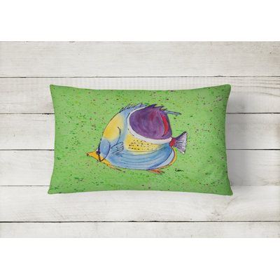 Tropical Fish Indoor/Outdoor Throw Pillow