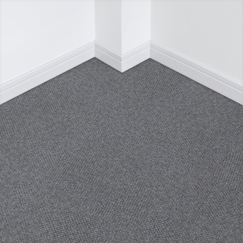 Carreau de moquette auto-adhésif 18 po x 18 po Eazy, Gris