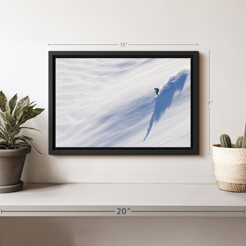 " Man Skiing Wall Art ", 13" H x 9" W