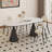French rock dining table and chair combination