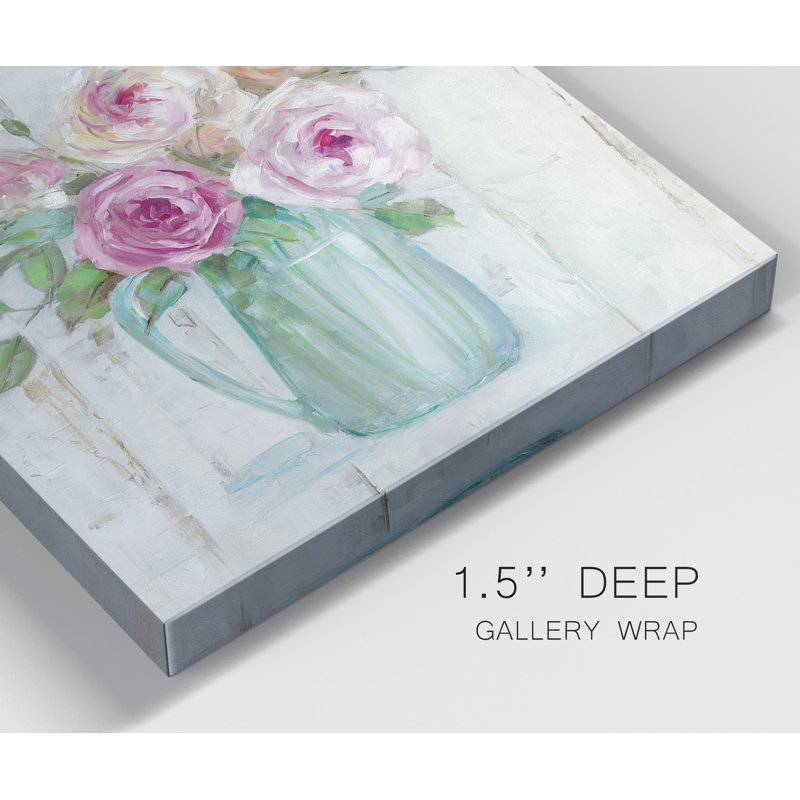 «Cottage Sweet Bouquet I», ensemble de 2 reproductions d'art sur toile tendue, H 10 po x l 10 po x P 1 po