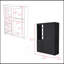 Armoire Rumanu, chambre à coucher, noir-2132097974