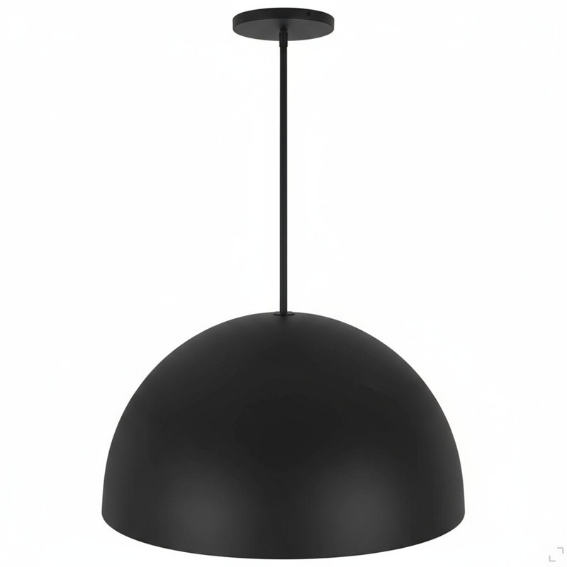 24 Inch Diameter Integrated LED Black Pendant