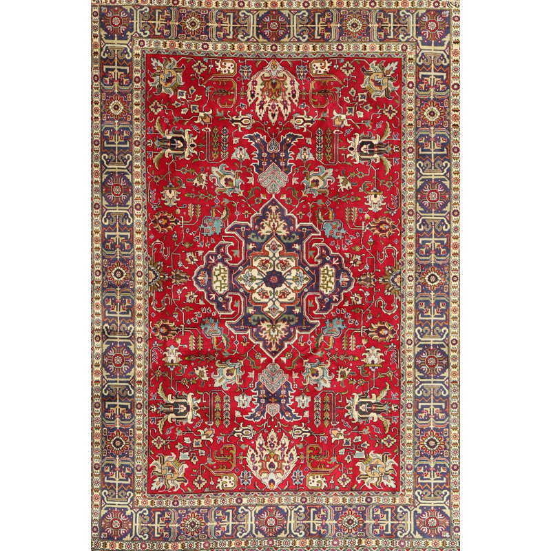 Abdulkadir Oriental Indoor Rug, Rectangle 6' x 9'