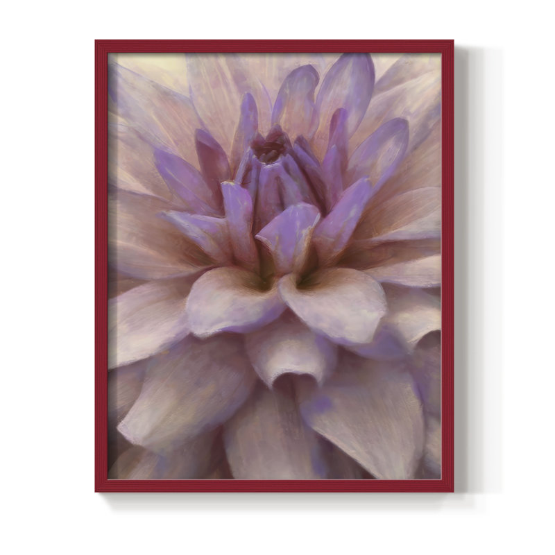 Soft Flower Petals II Framed Print - Solid Wood