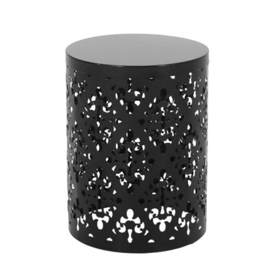 Outdoor Metal End Table, Large - Sized For Outdoor Seating Areas