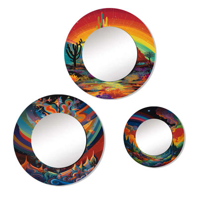 Lorianna Metal Round Mirror
