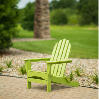 Chaise Adirondack en plastique Leighton
