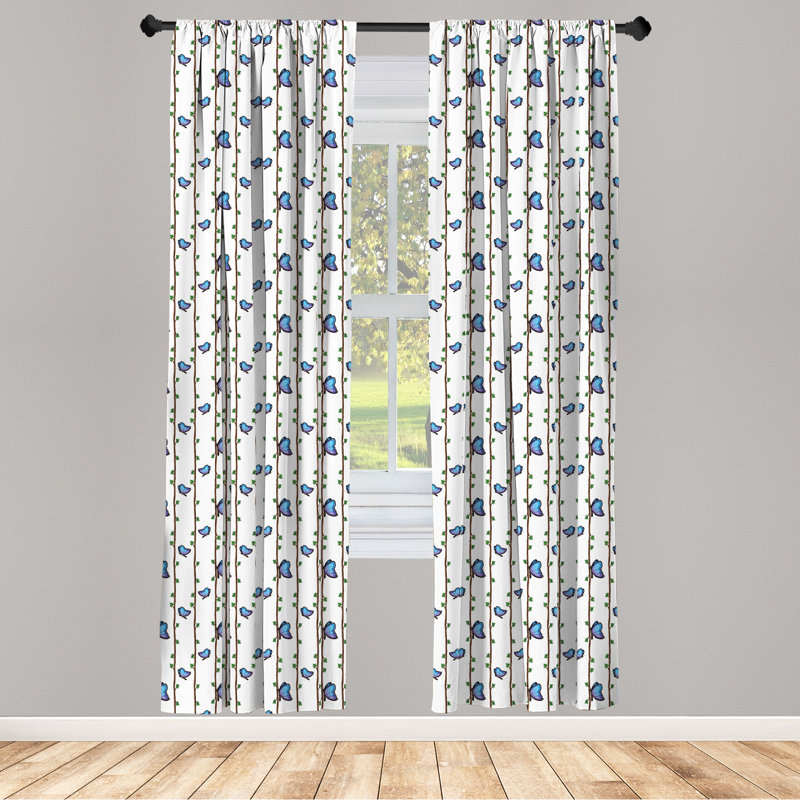 Rideaux 4 panneaux East Urban Home, L 56 po x L 95 po