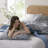 Boho Floral Bedding Sets, Polyester, Reversible Quilt, All-season Comfort
