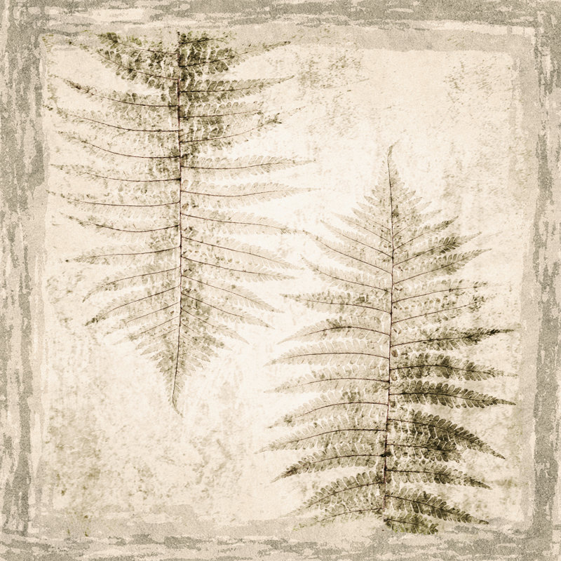 " Stone Leaf II " by Irena Orlov Painting Print, 20" H x 20" W x 1.25" D