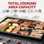 Royal Gourmet 34-Inch 4-Burner Propane Gas Griddle with Collapsible Side Shelves and Storage Basket