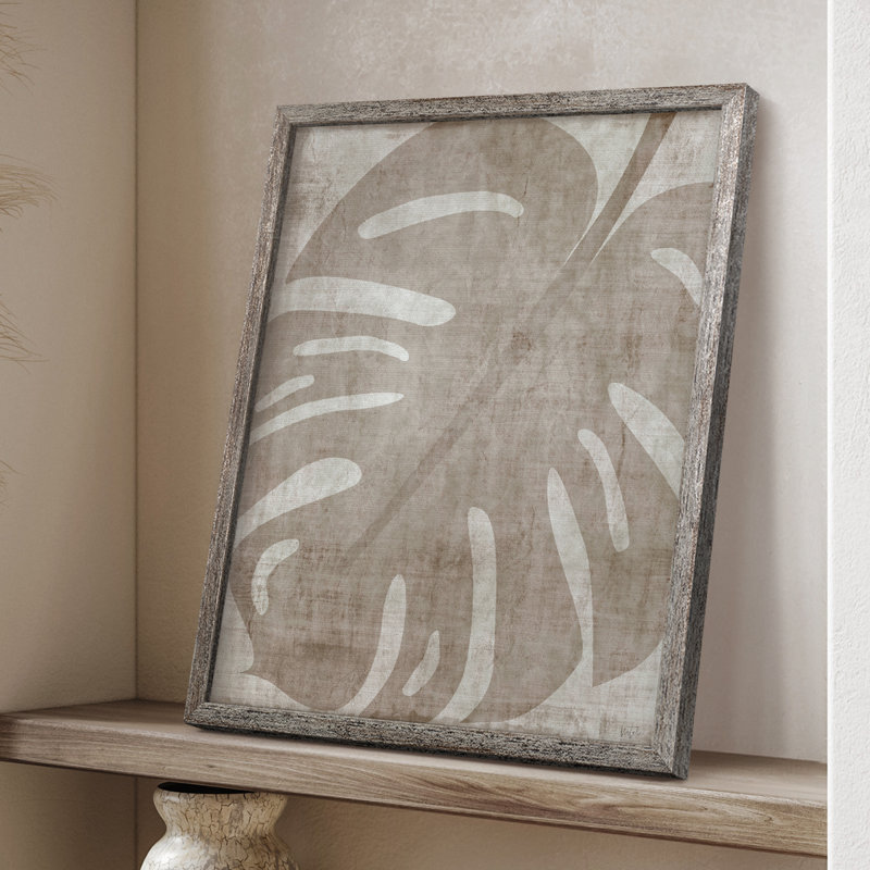 «Island Neutrals II», reproduction encadrée - bois massif, H 11 po x l 9 po