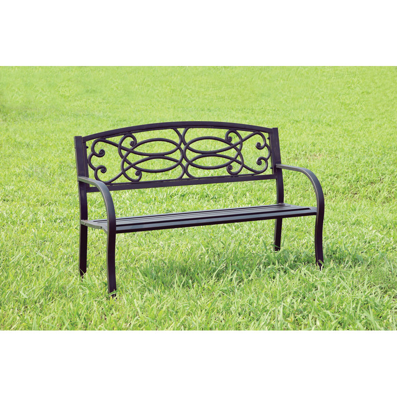 Banc de jardin en acier Auxvasse