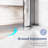 FPivot 32 in. W  x  72 in. H  Pivot Frameless Glass Shower Door 6mm Clear Tempered Glass for Bathroom-109918586