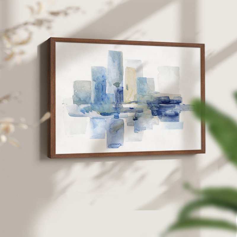 «Soft Skyline I», impression encadrée, H 16 po x l 20 po, Noyer