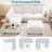U-shaped Sectional Sofa Couch With A Movable Ottoman And A Coffee Table With Hidden Charging Devices-1926735750