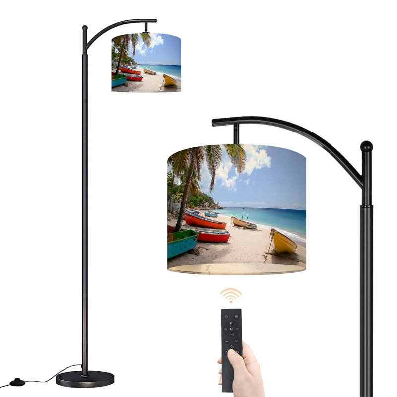 Lampe sur pied avec abat-jour réglable Arc