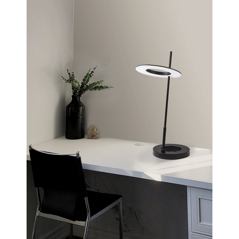 Lampe de table Meikel - 11 W, Noir mat