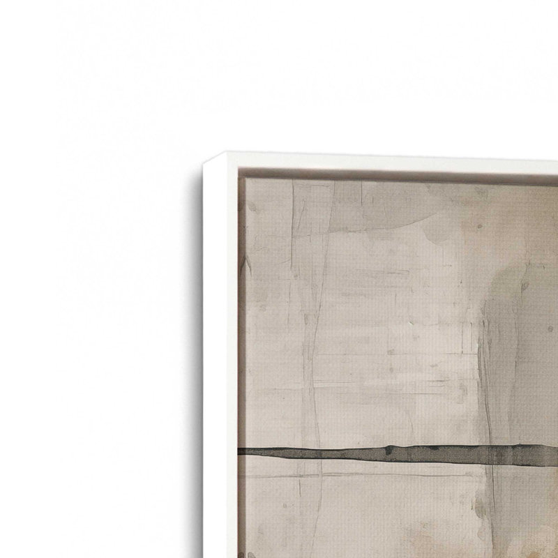 Ensemble de 2 pièces Chiaroscuro Blend, Cadre flottant blanc opaque, H 12,75 po x l 37,5 po x P 1,75 po