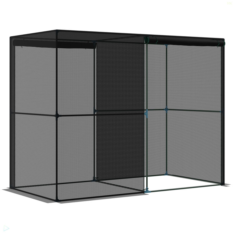 Tente de protection des plantes avec portes à fermeture à glissière pour jardin potager, cour arrière 4 pi x 8 pi Outsunny