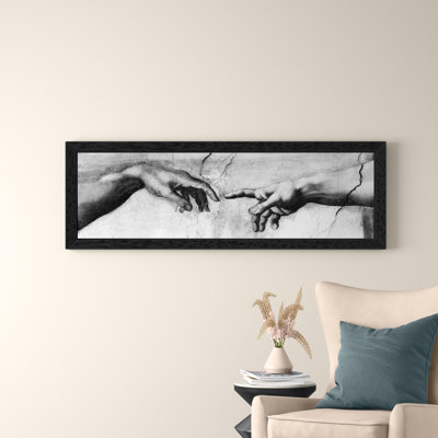 The Creation Of Adam V by Michelangelo - Wrapped Canvas Panoramic Painting