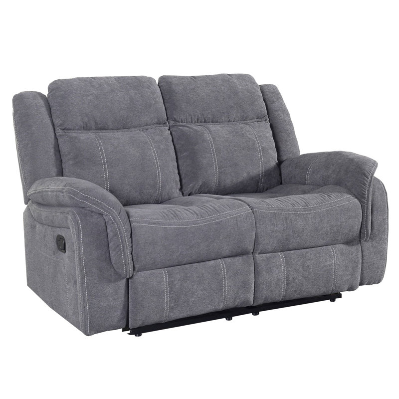 Adoniram 3 Seater Linen Blend Reclining Sofa