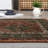 Suttle Oriental Machine Washable Rugs Floral Non-Slip Rug for Living Room Bedroom Nursery Dining Table Bedside Decor-610664495