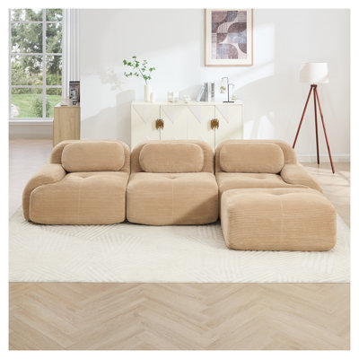 Canapé modulaire en L Camuroy