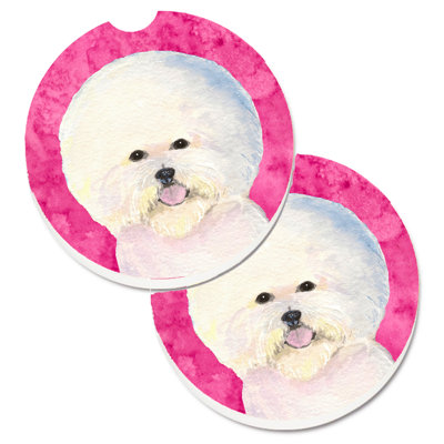 Sous-verre barbu collie voiture