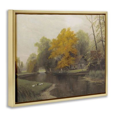 Cadre flottant rétro «Fall By The River», conception par Leah Straatsma