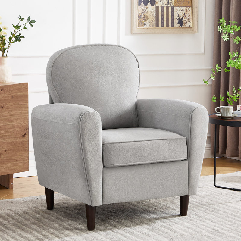 Fauteuil rembourré de 32 po de largeur, Gris clair