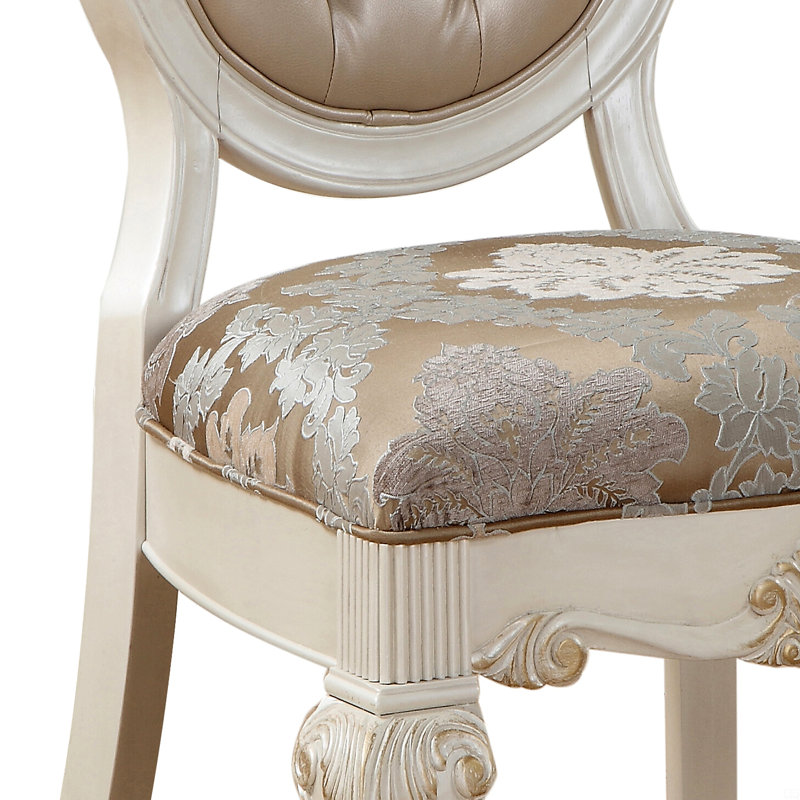 Ensemble de 2 chaises capitonnées à dossier