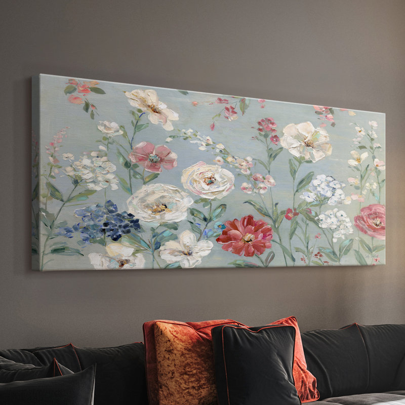 Couleurs de l'été - Toile tendue avec châssis - Prêt à accrocher, H 12 po x l 30 po