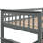 Gray Bunk Bed With Twin Over Full Setup, Trundle, And Handy Storage Arrangement, Functional Space-1644608563