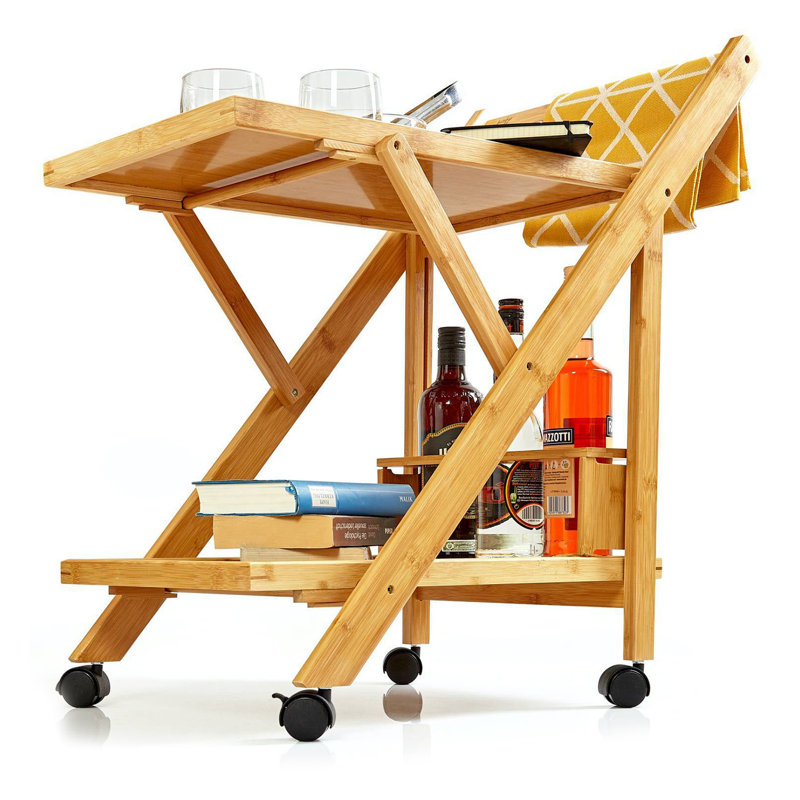 Wood Bar Cart