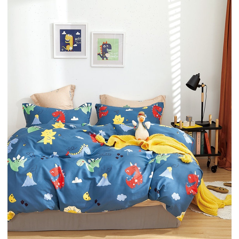 Ensemble de housse de couette standard en coton de trois articles, Grand