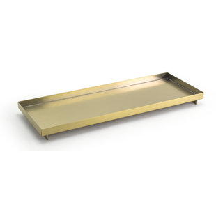 Plateau de service en laiton mat mat (Ensemble de 6)