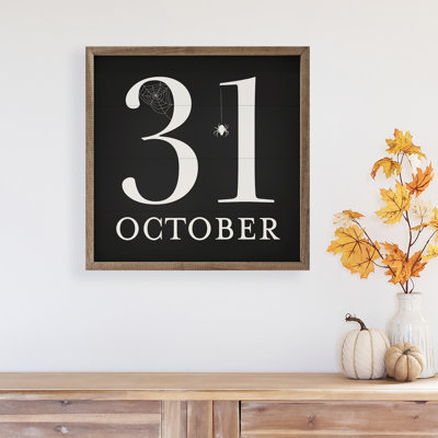 31 octobre - toile noire