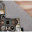 Tapis gris et beige 7 'Medallion