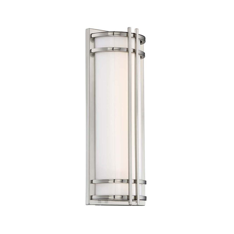 Plafonnier encastré d'extérieur à DEL à intensité variable Skyscraper, H 27 po x l 8 po x P 3,25 po, 3500 K, Acier inoxydable