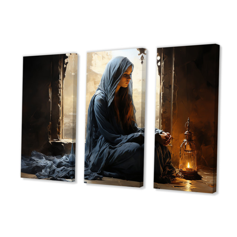 Ensemble de salon, art de l'Islam Salah, H 28 po x l 36 po, Toile tendue
