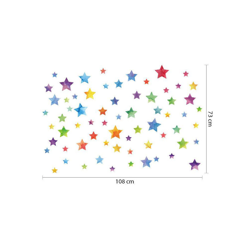Abstract Non-Wall Damaging Wall Decal