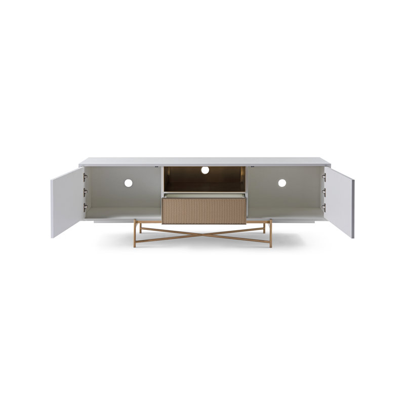 Alissondra Unfinished TV Stand for TVs up to 78", White