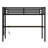 Twin XL Black Metal Loft Bed with Desk, LED Lights & Power Outlet, Space-Saving Design