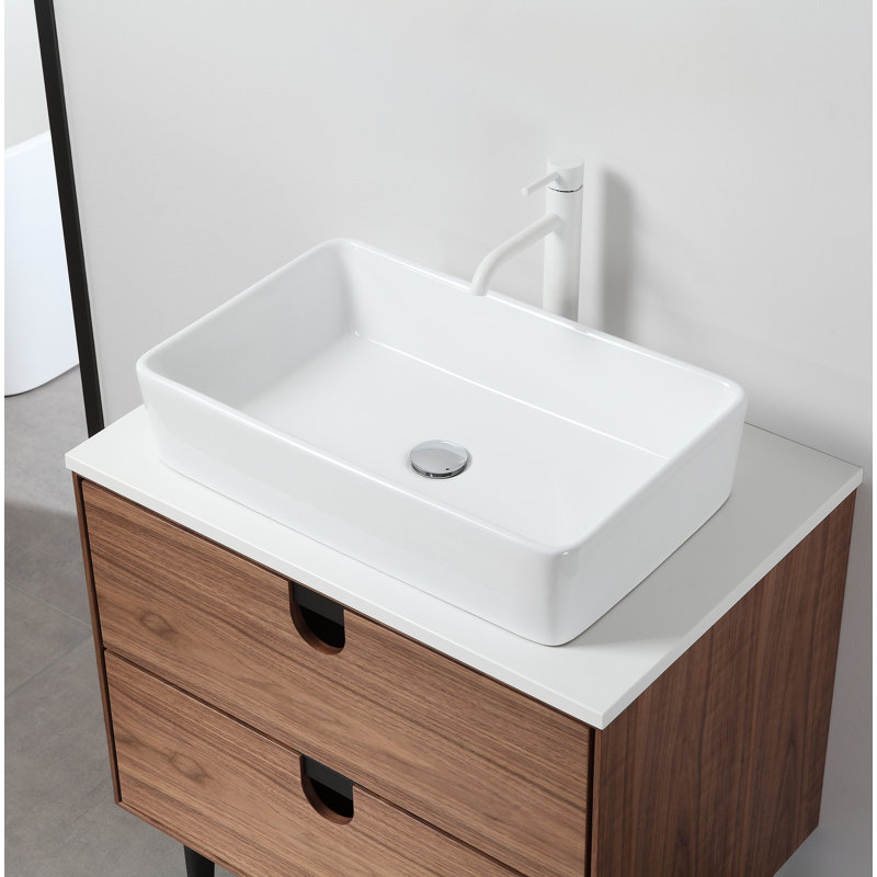 Antonina 29.53" Wide Vanity Set, Walnut