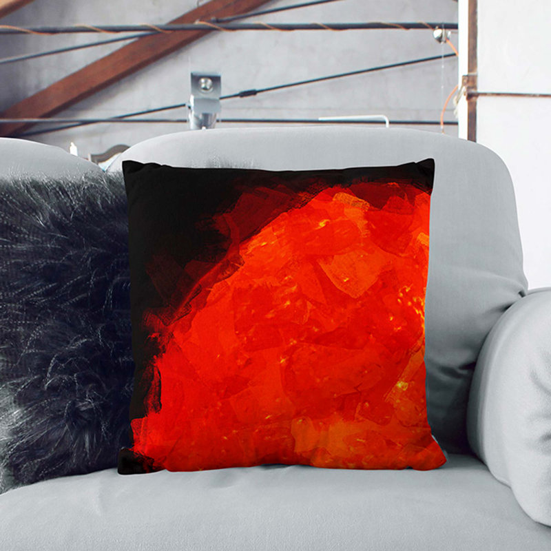 Square Throw Cushion, 40cm H x 40cm W x 15cm D